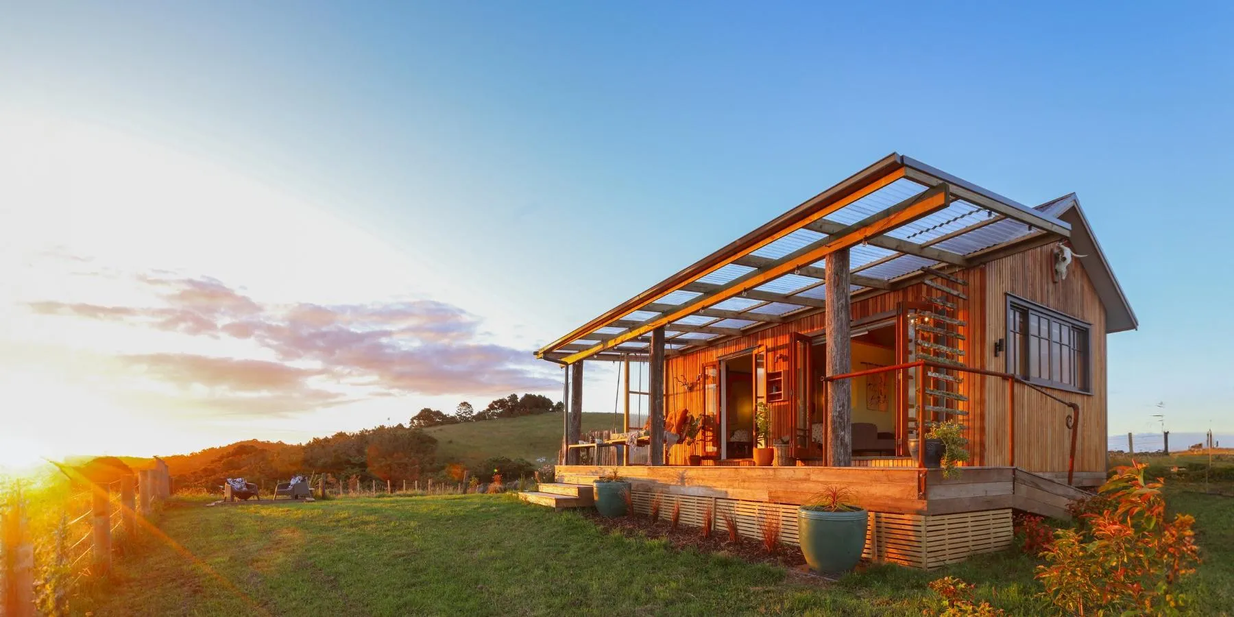 Skyview Cottage Dairy Flat Auckland farm stay North Island