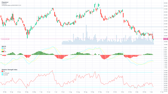 Palantir price forecast 2022