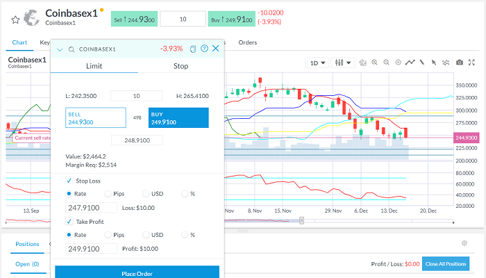 coinbase shares buy order