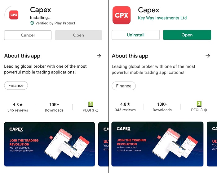 تثبيت تطبيق CAPEX