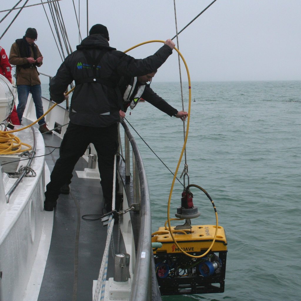 Sea Rangers deploy an ROV underwater camera