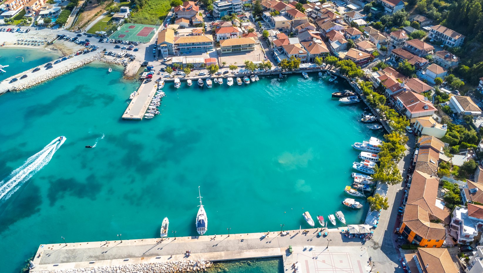 Aerial Photo of Porto Katsiki Beach in Lefkada