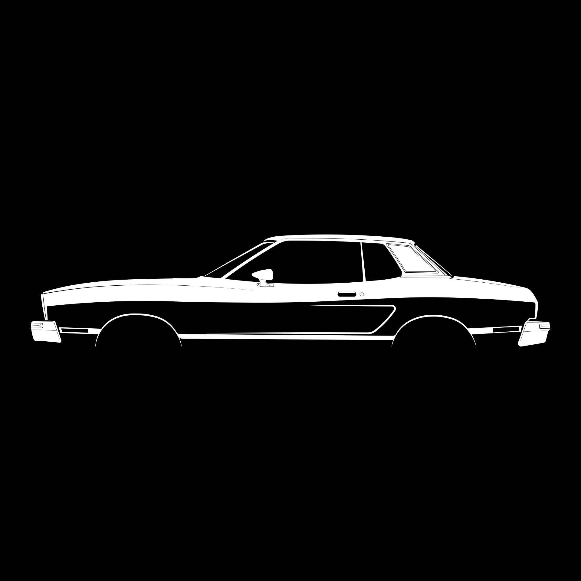 ford mustang silhouette