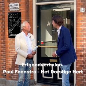 Paul Feestra en Herbert Raat voor het Hert in Oude Dorp