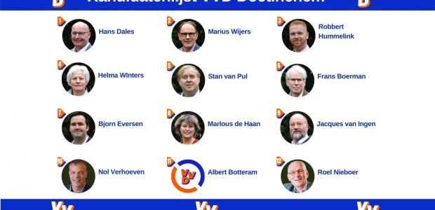 VVD Doetinchem Kandidaten GR2022