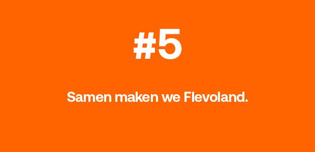 Samen maken we Flevoland.