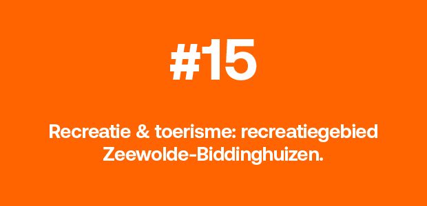 Recreatie & toerisme: recreatiegebied Zeewolde-Biddinghuizen.