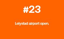 Lelystad Airport open.