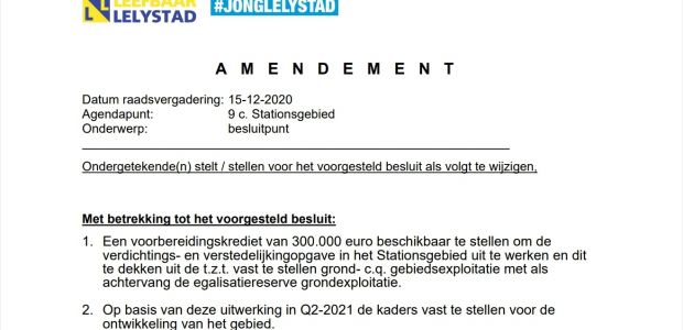 https://lelystad.vvd.nl/nieuws/42014/amendement-stationsgebied-aangenomen