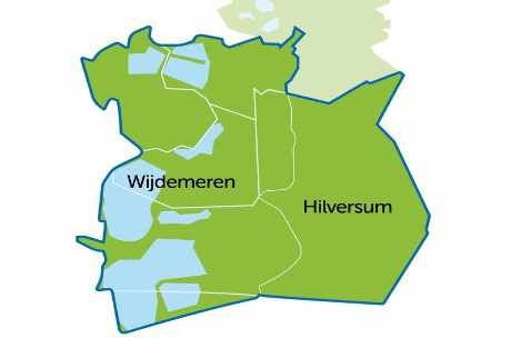 Wijdemeren en Hilversum