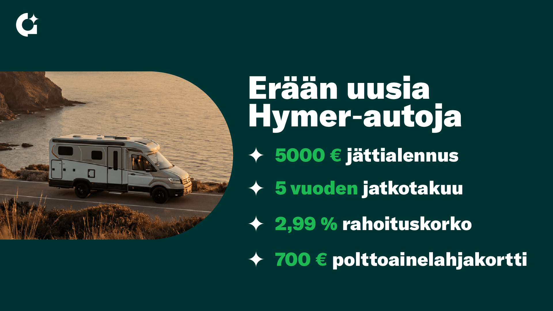 Kuva 2, Hymer ML-T 570 Cross Over 419 CDI 190 hv ** HETI TOIMITUKSEEN, AUTOMAATTI, ERILLISVUOTEET, NELIVETO **
