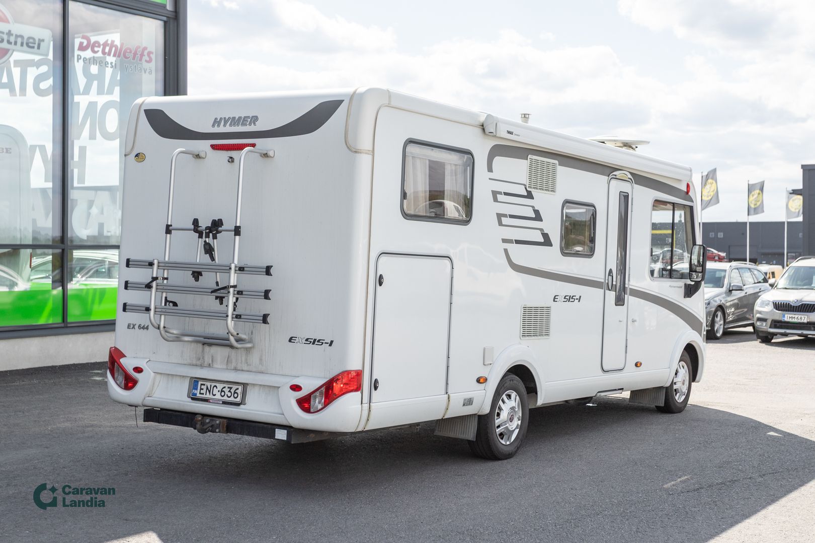 Kuva 2, Hymer Exsis I 644 2.3 Mjet 150hv ** TRUMA, PARIVUODE, HUBBET-YLÄVUODE, MARKIISI **