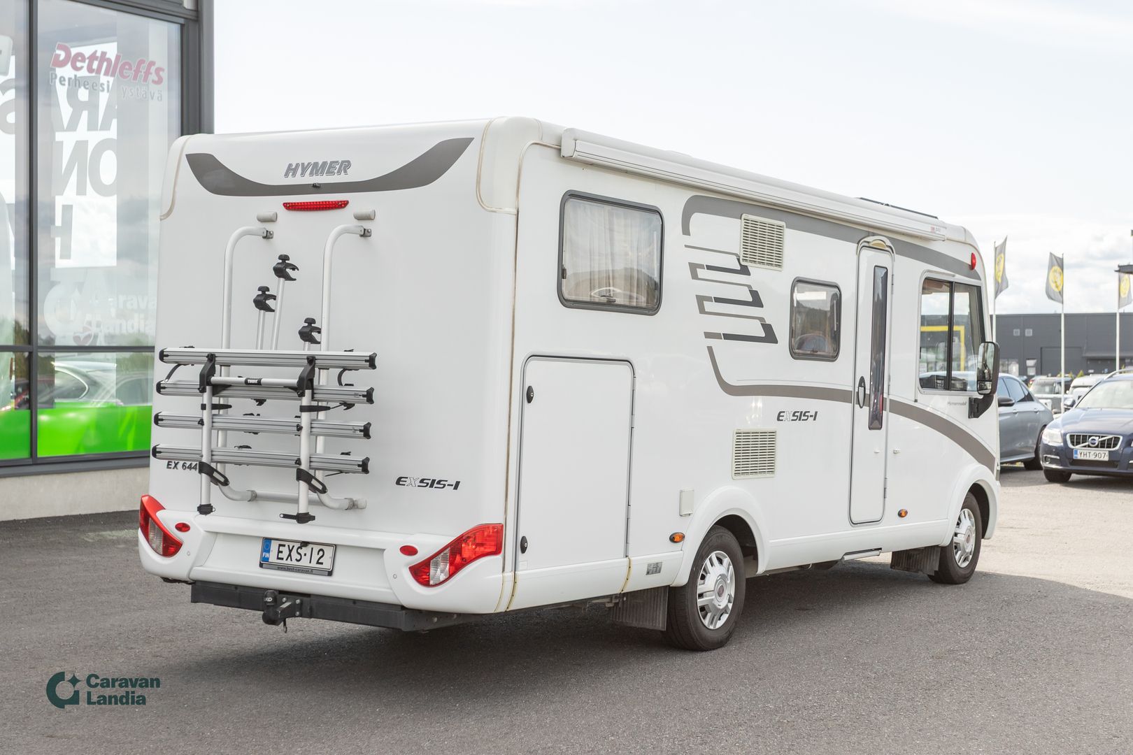 Kuva 3, Hymer Exis 644 2.3 Mjet 150hv ** TRUMA-SÄHKÖPATRUUNA, PARIVUODE, HUBBET-YLÄVUODE, MARKIISI **