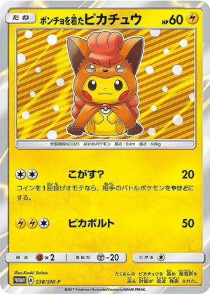 ポンチョを着たピカチュウ (038/SM) PSA10 鑑定品