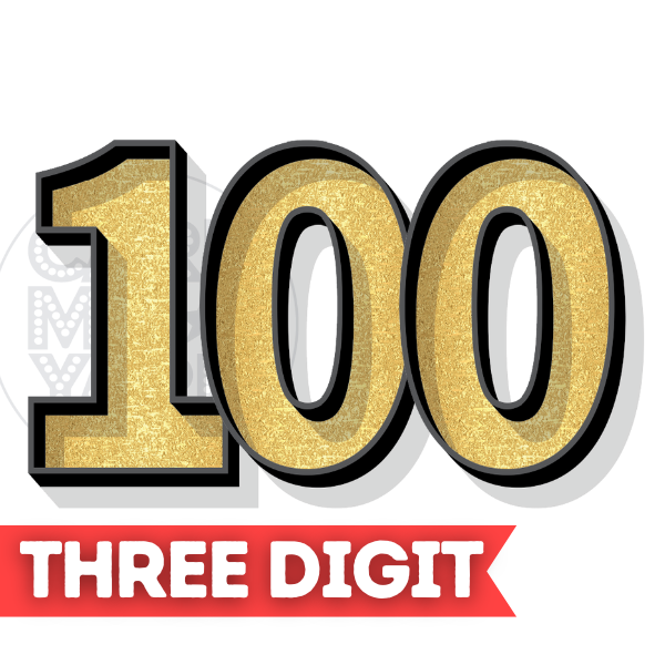 SUPER NUMBER: 3 DIGITS - GOLD FOIL