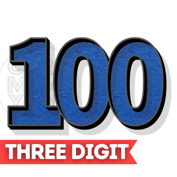 SUPER NUMBER: 3 DIGITS - BLUE FOIL