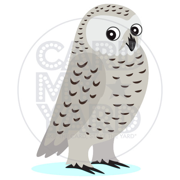 Animal: Snowy Owl on Ice Animal: Snowy Owl on Ice