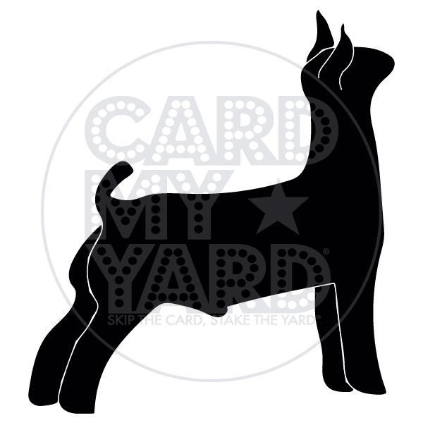 Animal: Show Goat Silhouette