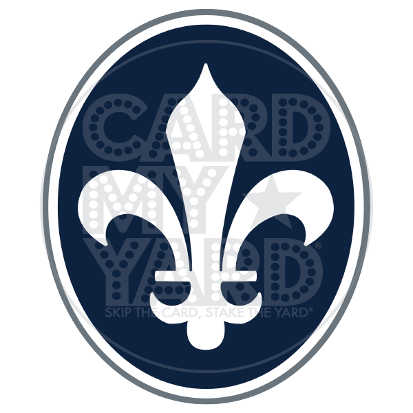 Flower: Fleur de Lis - Navy Flower: Fleur de Lis - Navy