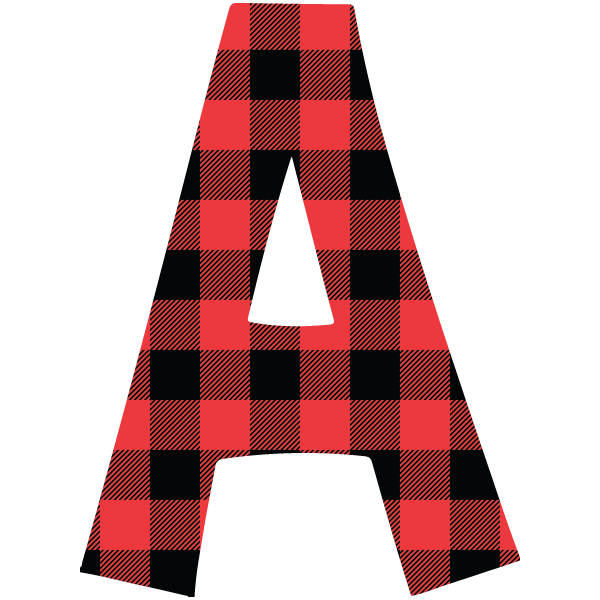 Buffalo Check Alphabet