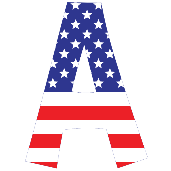 Red White & Blue Alphabet