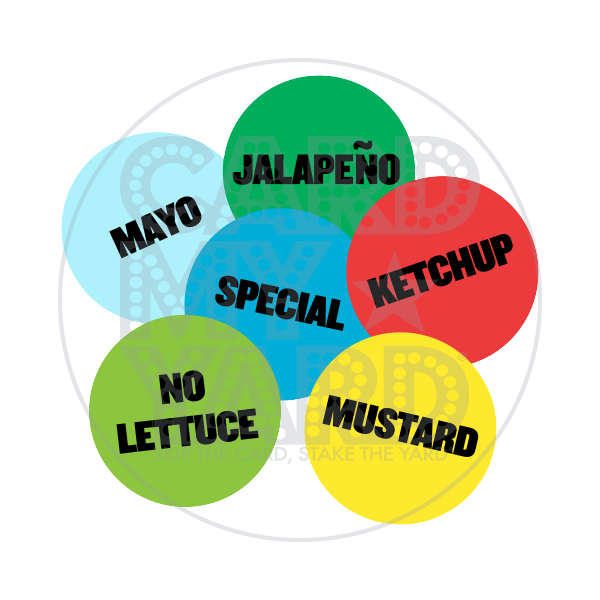 Food: Circle Stickers Food: Circle Stickers