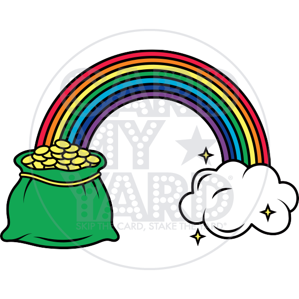 St. Patrick's Day: Rainbow with Gold