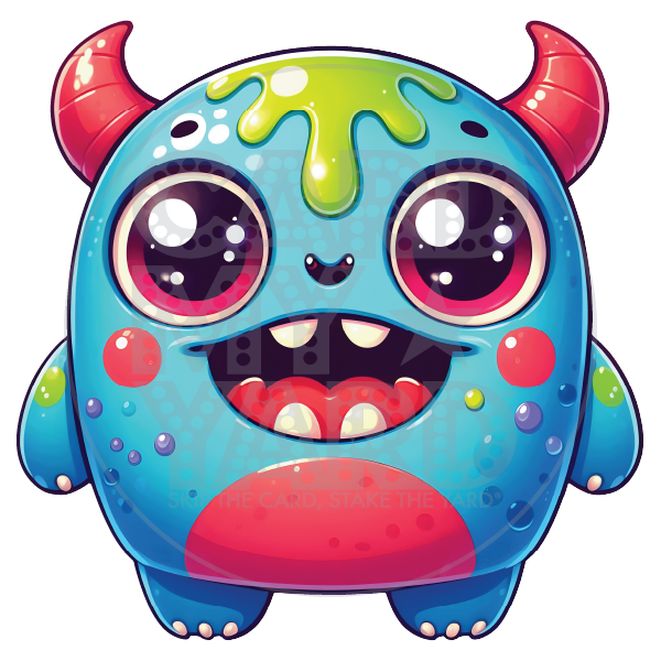 Halloween: Cute Blue Monster