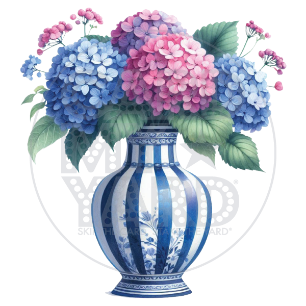 Toile & Roses: Hydrangea Vase