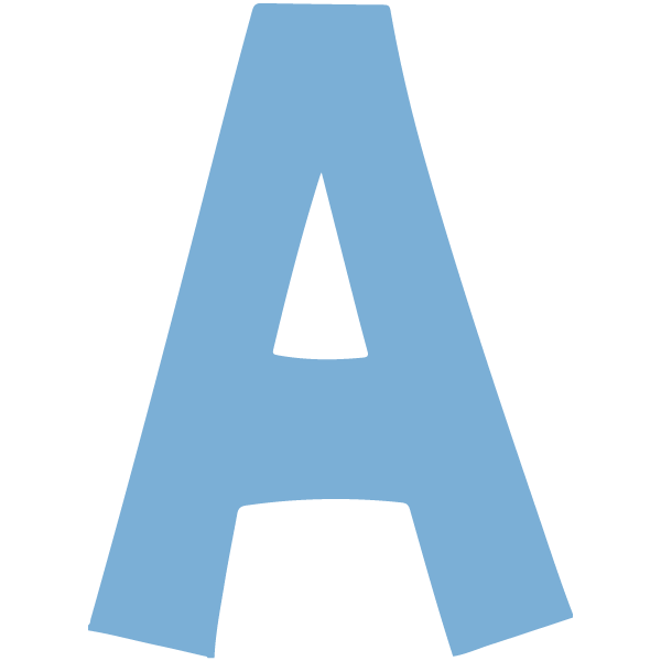 Baby Blue Alphabet
