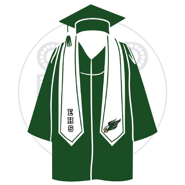 School Graphic: EHS Grad Gown