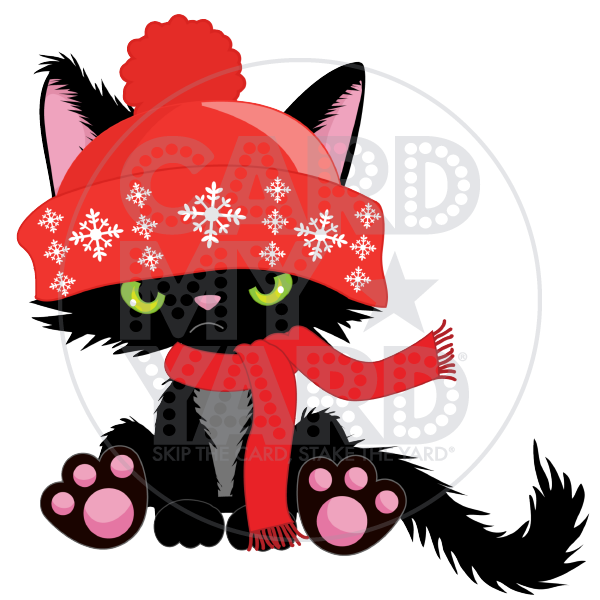Christmas: Black Cat - Hat and Scarf Christmas: Black Cat - Hat and Scarf