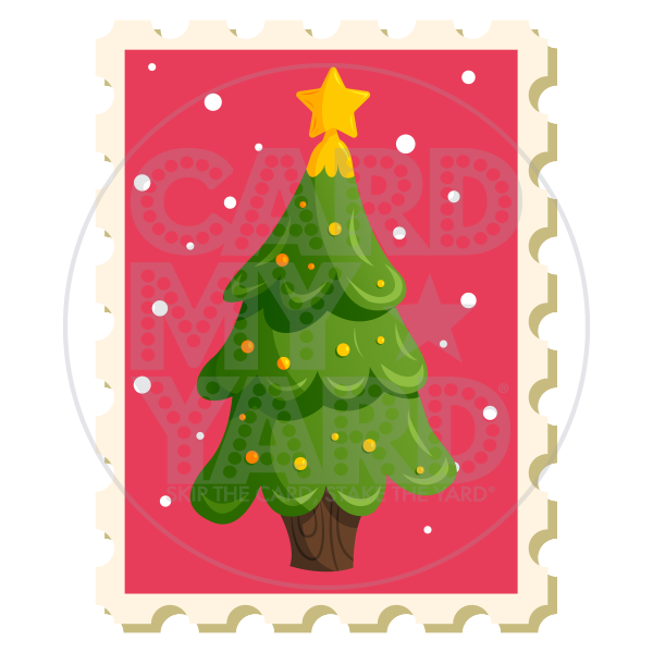 Christmas: Christmas Tree Stamp