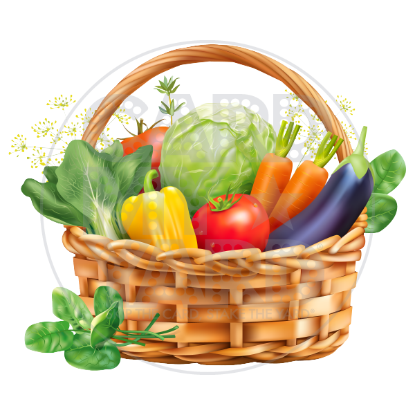 Food: Basket of Veggies