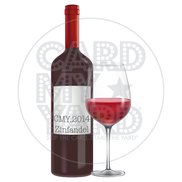 Drink: CMY2014 Bottle & Glass - Red Drink: CMY2014 Bottle & Glass - Red