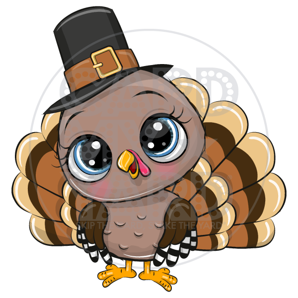 Fall: Cute Turkey w Hat Fall: Cute Turkey w Hat