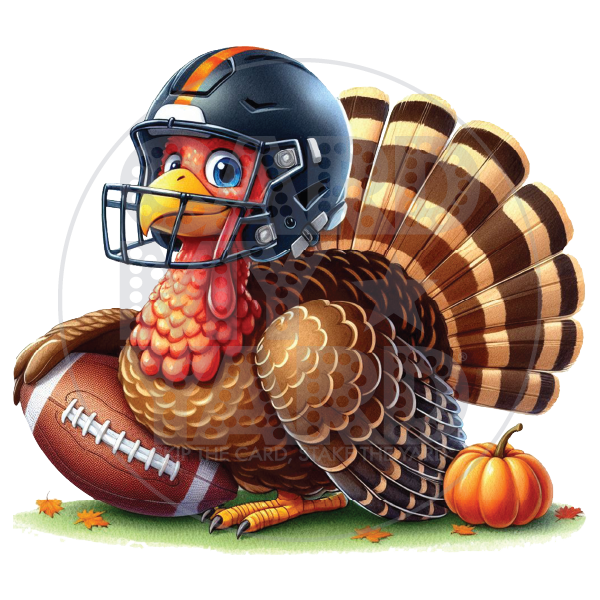 Fall: Football Turkey in Helmet