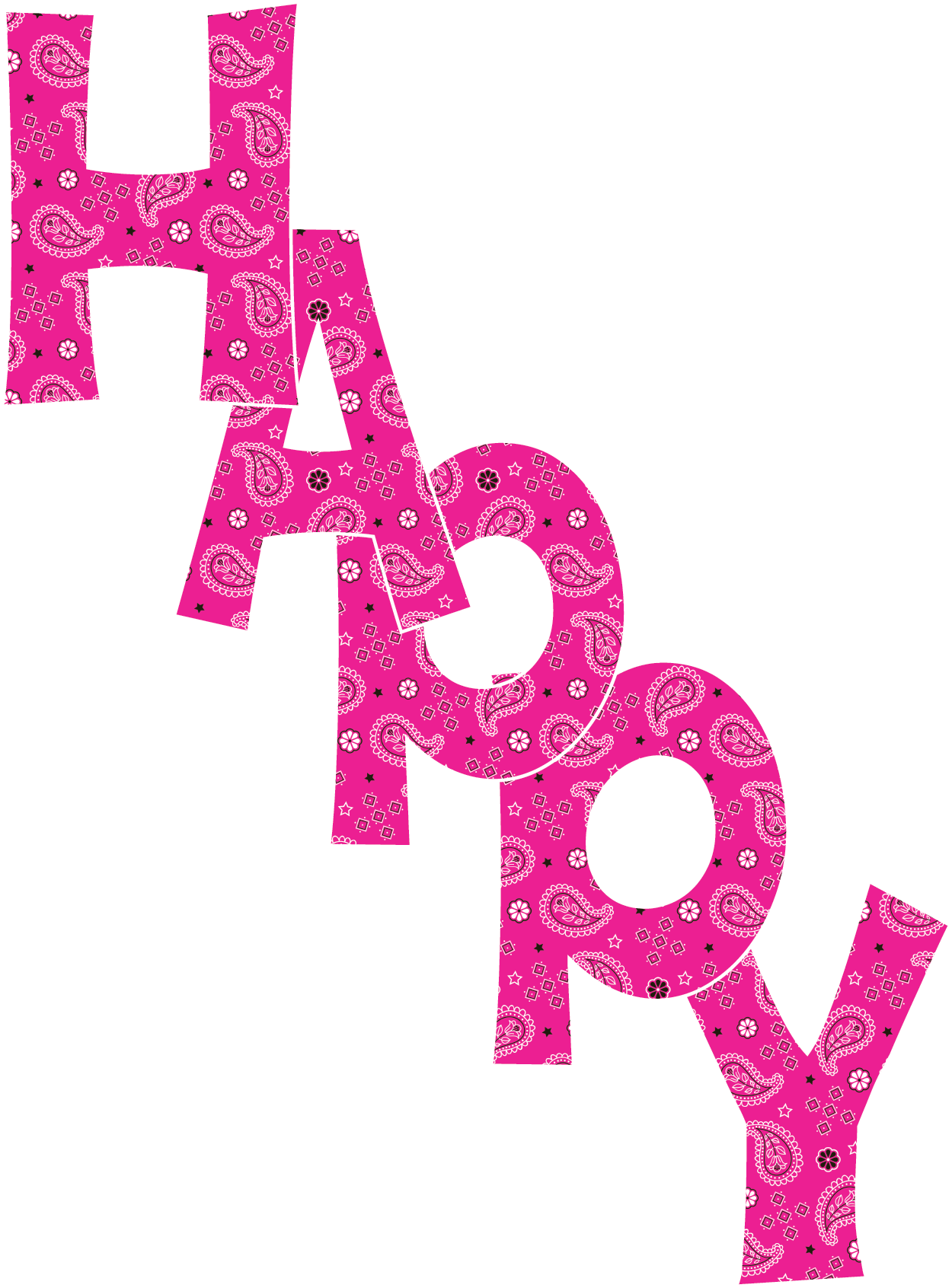 Bandana Paisley Pink Happy Birthday Bandana Paisley Pink Happy Birthday