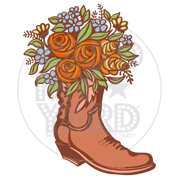 WESTERN: Boot with Flowers WESTERN: Boot with Flowers