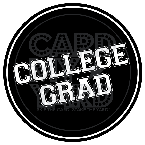 Graduation: College Grad Circle - Black - Lg Graduation: College Grad Circle - Black - Lg