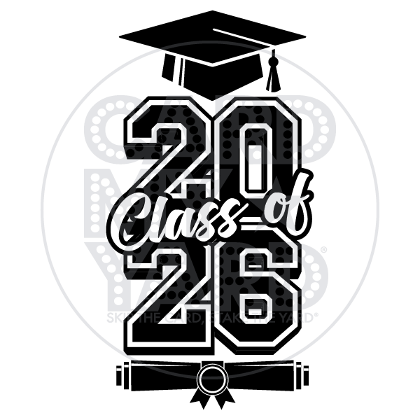 Graduation: Vertical Class of 2026 - Black