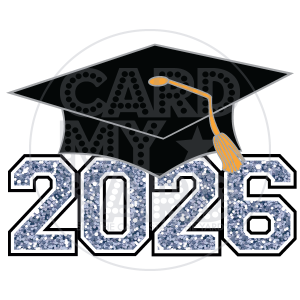 Graduation: 2026 Grad Cap Silver