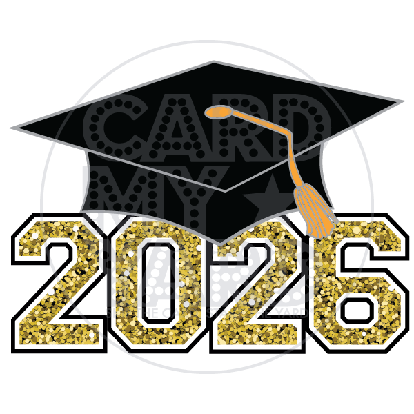Graduation: 2026 Grad Cap Gold
