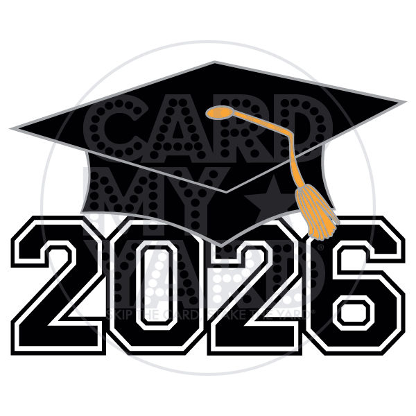 Graduation: 2026 Grad Cap Black