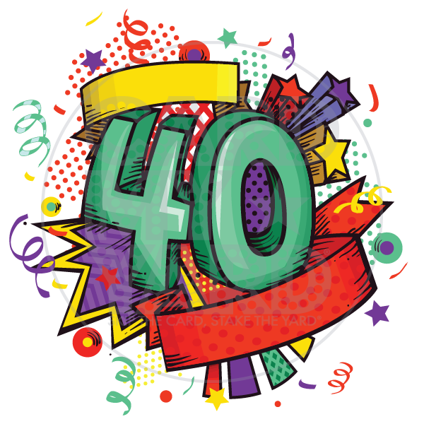 Speech Bubble: 40 Celebrate Speech Bubble: 40 Celebrate