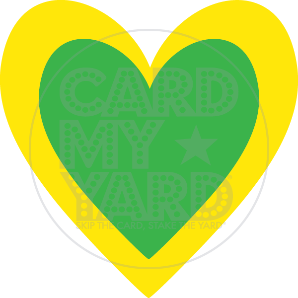 Heart: Green&Yellow Heart: Green&Yellow