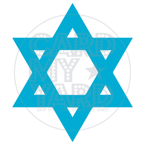 Religious: Star of David - Bright Blue Religious: Star of David - Bright Blue