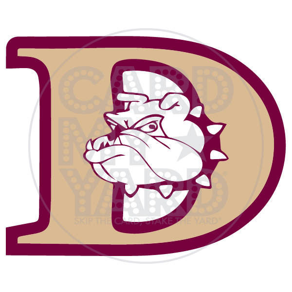 School Graphic: D Bulldog Logo (Dixon High School)