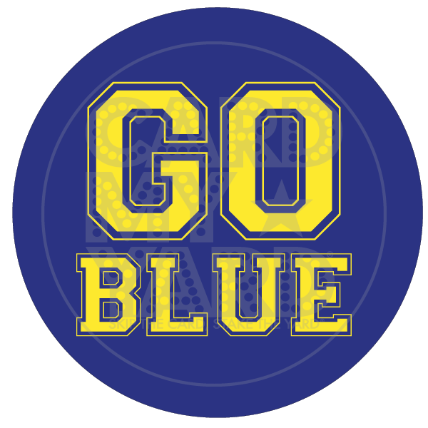School Graphic: Go Blue (Michigan Circle)