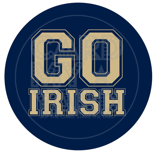 School Graphic: Go Irish (Notre Dame Circle)